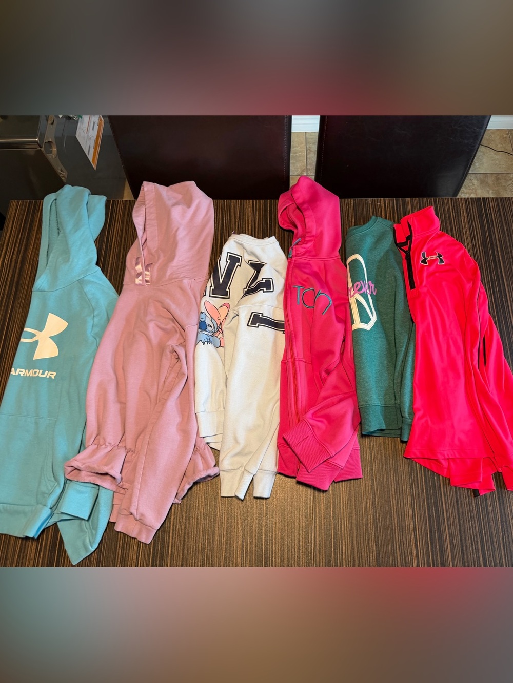 Girls' Hot Pink Hooded Sweatshirt - Unknown Brand